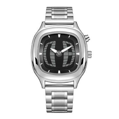 Retro-style Digital Display Watch With Hands And Numbersexclusive Trendy Quartz Timepiece