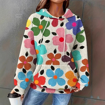 Hooded Sweatshirt Digital Printing Casual Women's Hooded Sweatshirt